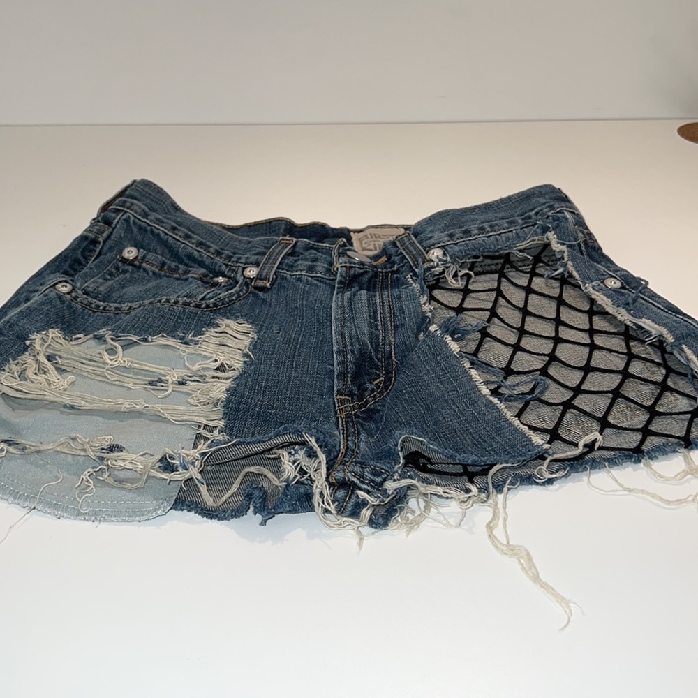Furst of a Kind denim reworked shorts - Picture 3 of 4